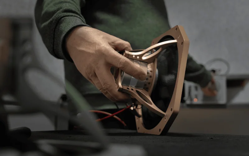Inspection of an M8 driver during production